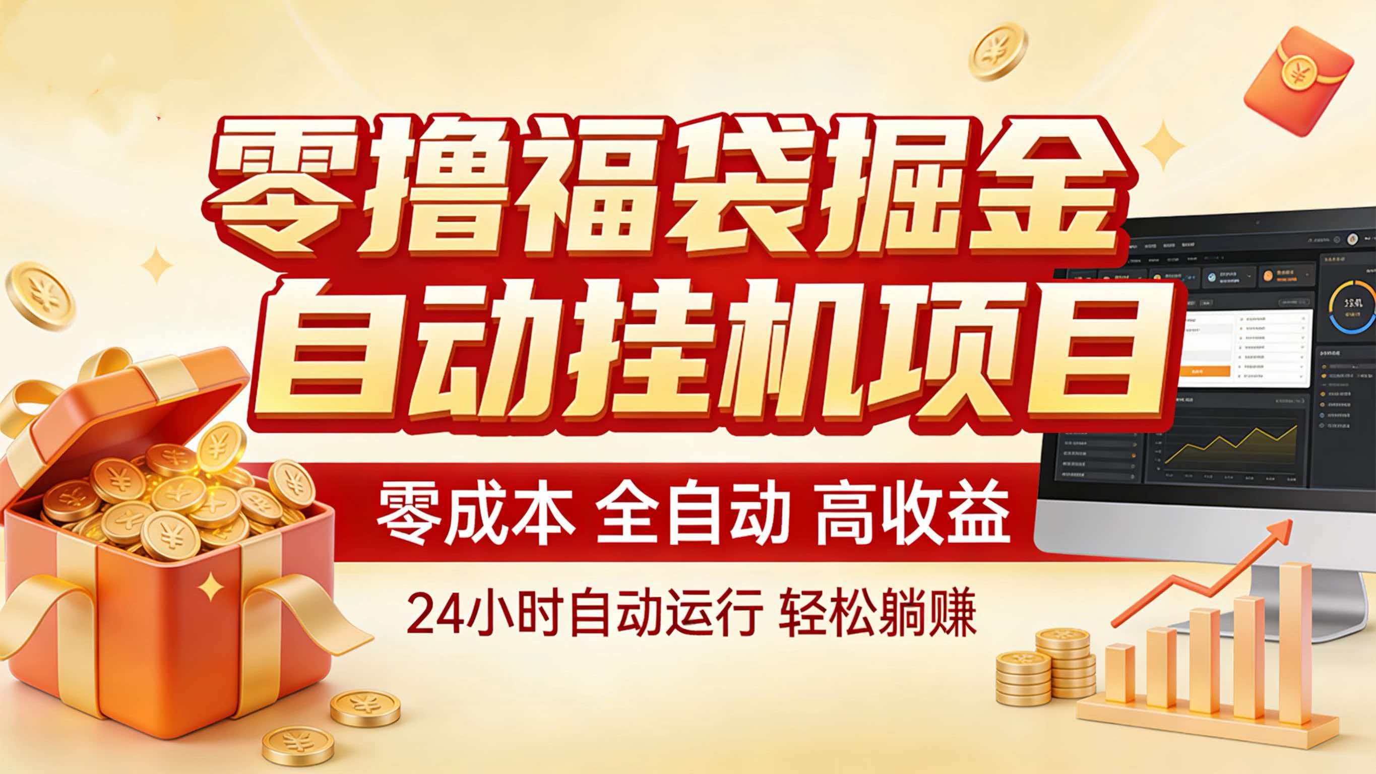 零*福袋掘金！**机躺赚，新手也能上手